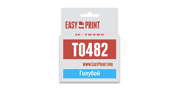Картридж EasyPrint Epson C13T0482  (Голубой)