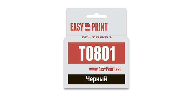 Картридж EasyPrint Epson C13T0801 для Epson Stylus Photo P50/PX660/PX720WD/PX820FWD, черный, с чипом