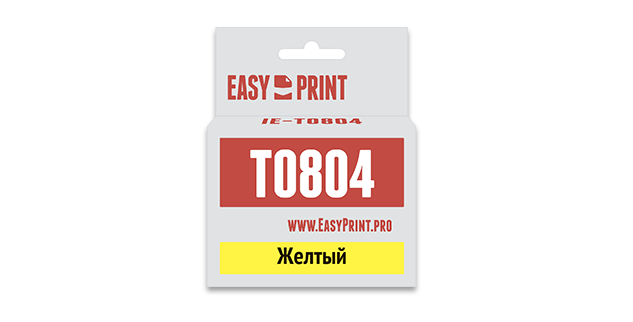 Картридж EasyPrint Epson C13T0804 для Epson Stylus Photo P50/PX660/PX720WD/PX820FWD, желтый, с чипом