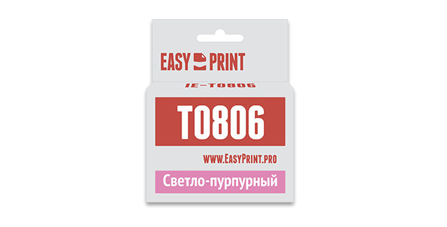 Картридж EasyPrint Epson C13T0806 для Epson Stylus Photo P50/PX660/PX720WD/PX820FWD, светло-пурпурный, с чипом