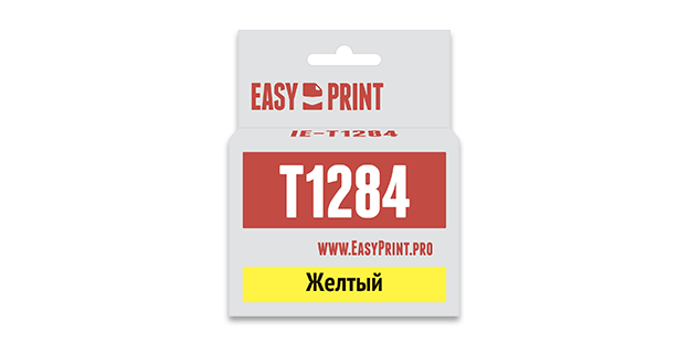 Картридж EasyPrint Epson C13T1284 для Epson Stylus S22/SX125/SX130/SX230/SX420W/Office BX305F, желтый